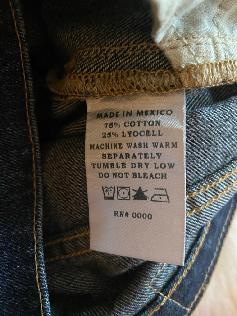 NEW Able Wide Leg Jeans, Dark Wash Indigo Denim, Size 27 - Picture 8 of 9